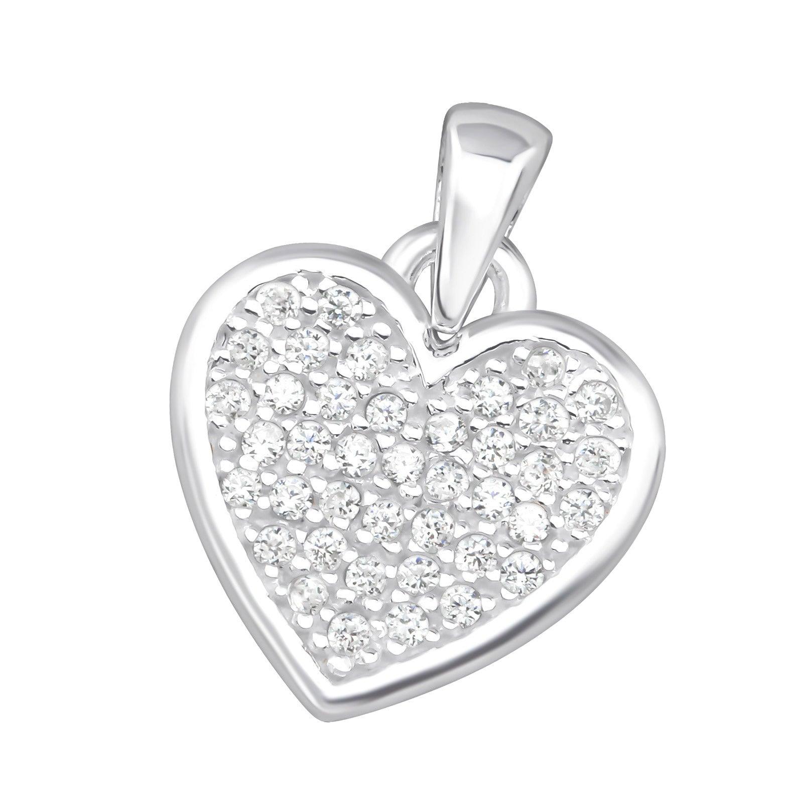 Silver pendant, Elegant Heart Pendant