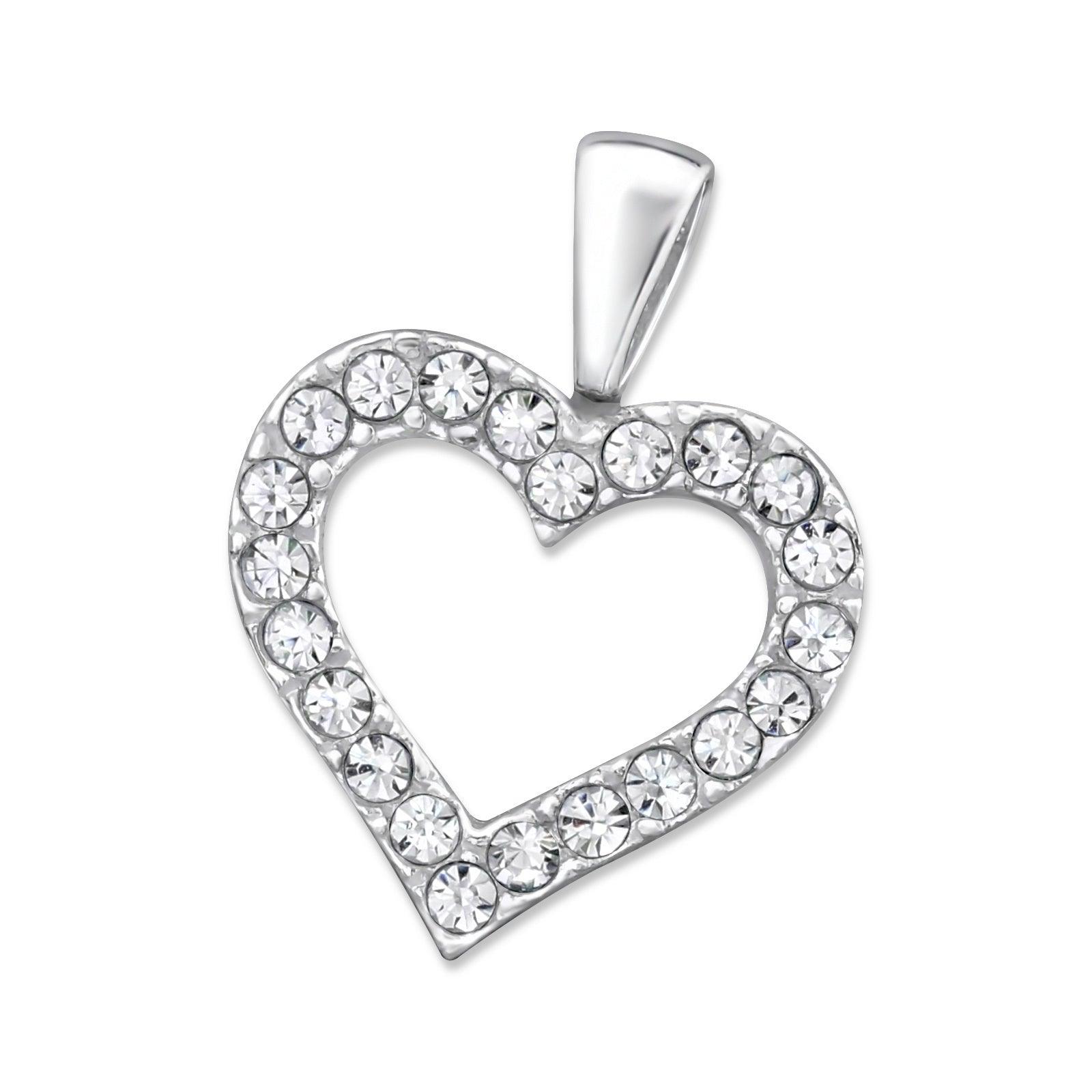 Silver pendant, Luxurious Heart Pendant