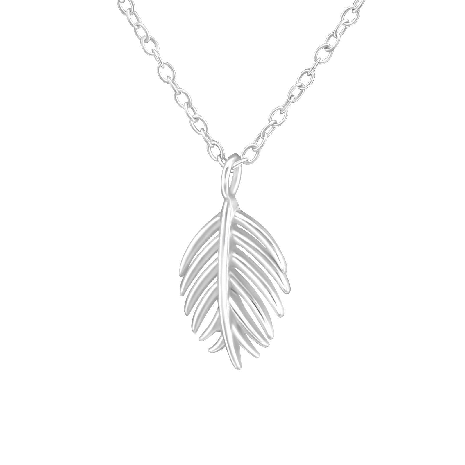 Hopeinen kaulakoru, Palm Tree Necklace