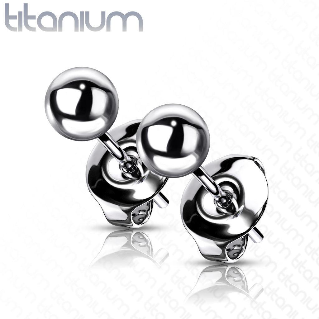 Titanium ear studs, Basic Titanium