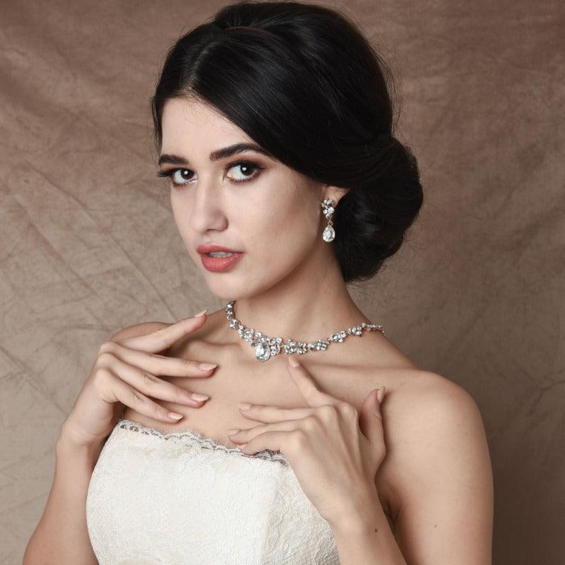 Kristallikorusetti, ATHENA BRIDAL | Crystal Enchantment Necklace Set