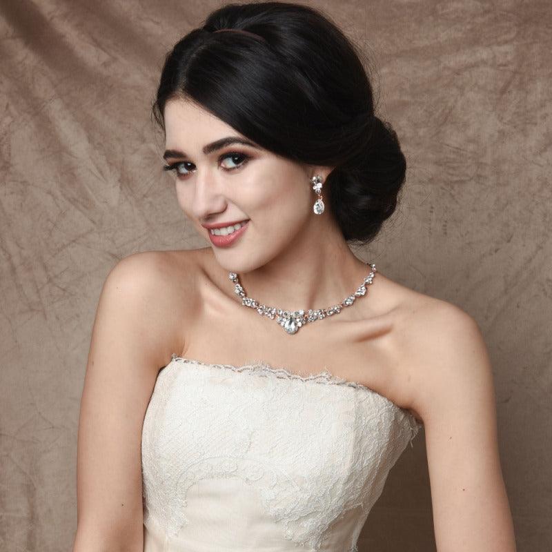 Kristallikorusetti, ATHENA BRIDAL | Crystal Enchantment Necklace Set