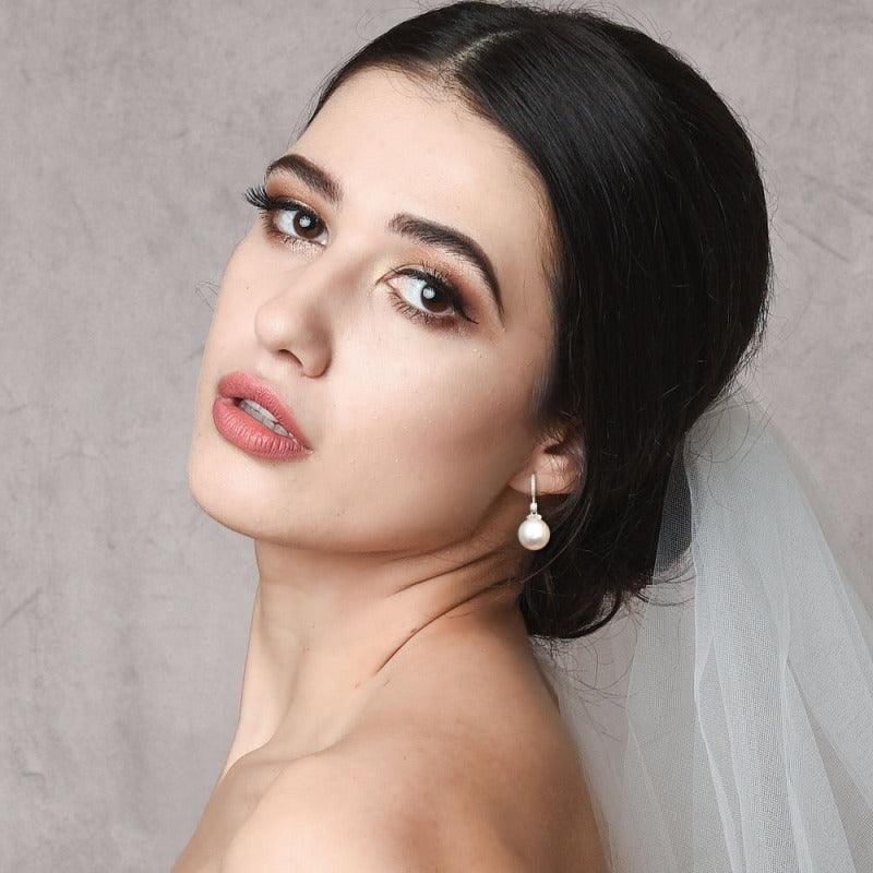 Korvakorut, ATHENA BRIDAL|Classic Pearl Earrings -helmikorvakorut