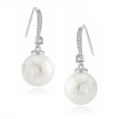 Korvakorut, ATHENA BRIDAL|Classic Pearl Earrings -helmikorvakorut