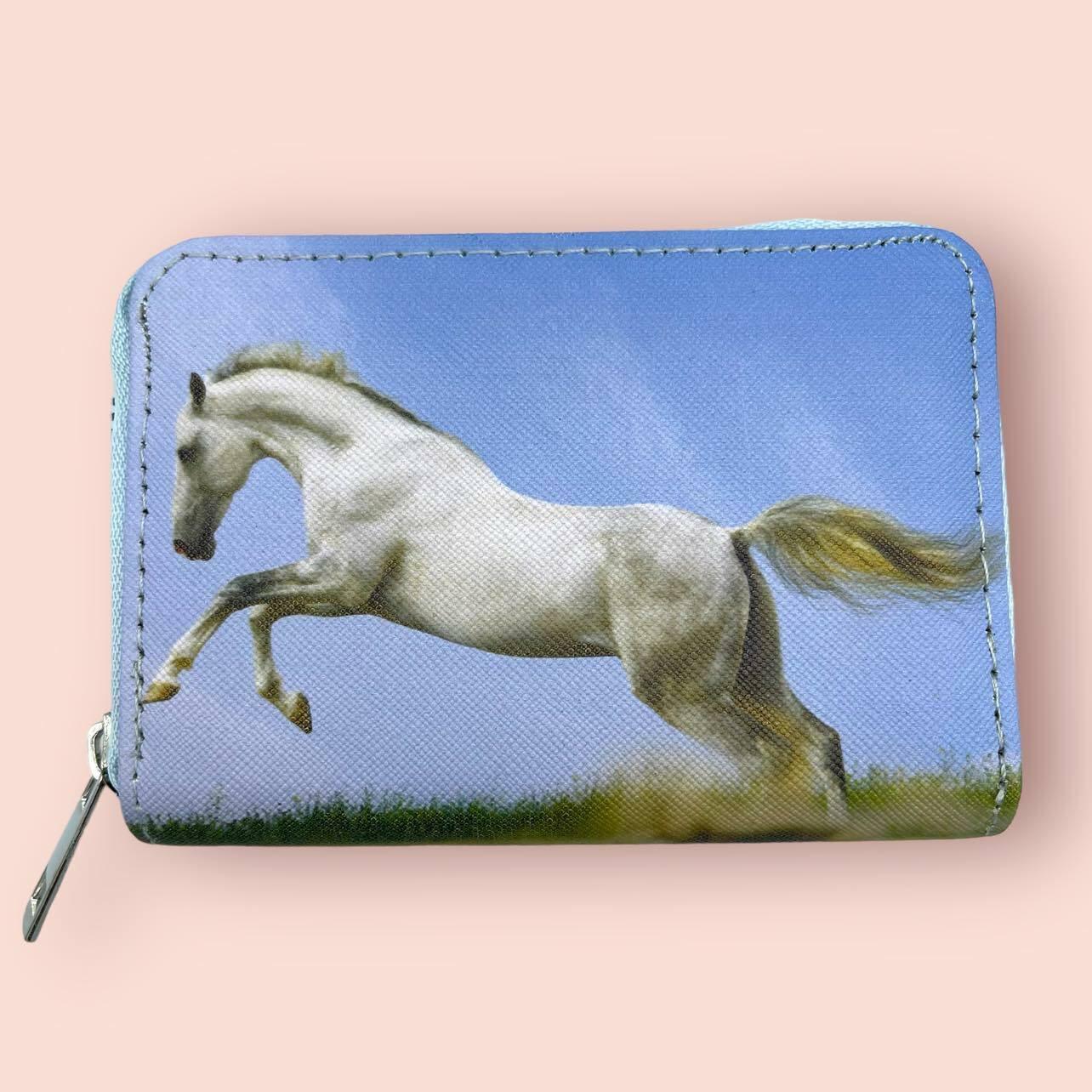 Children's wallet, White horse