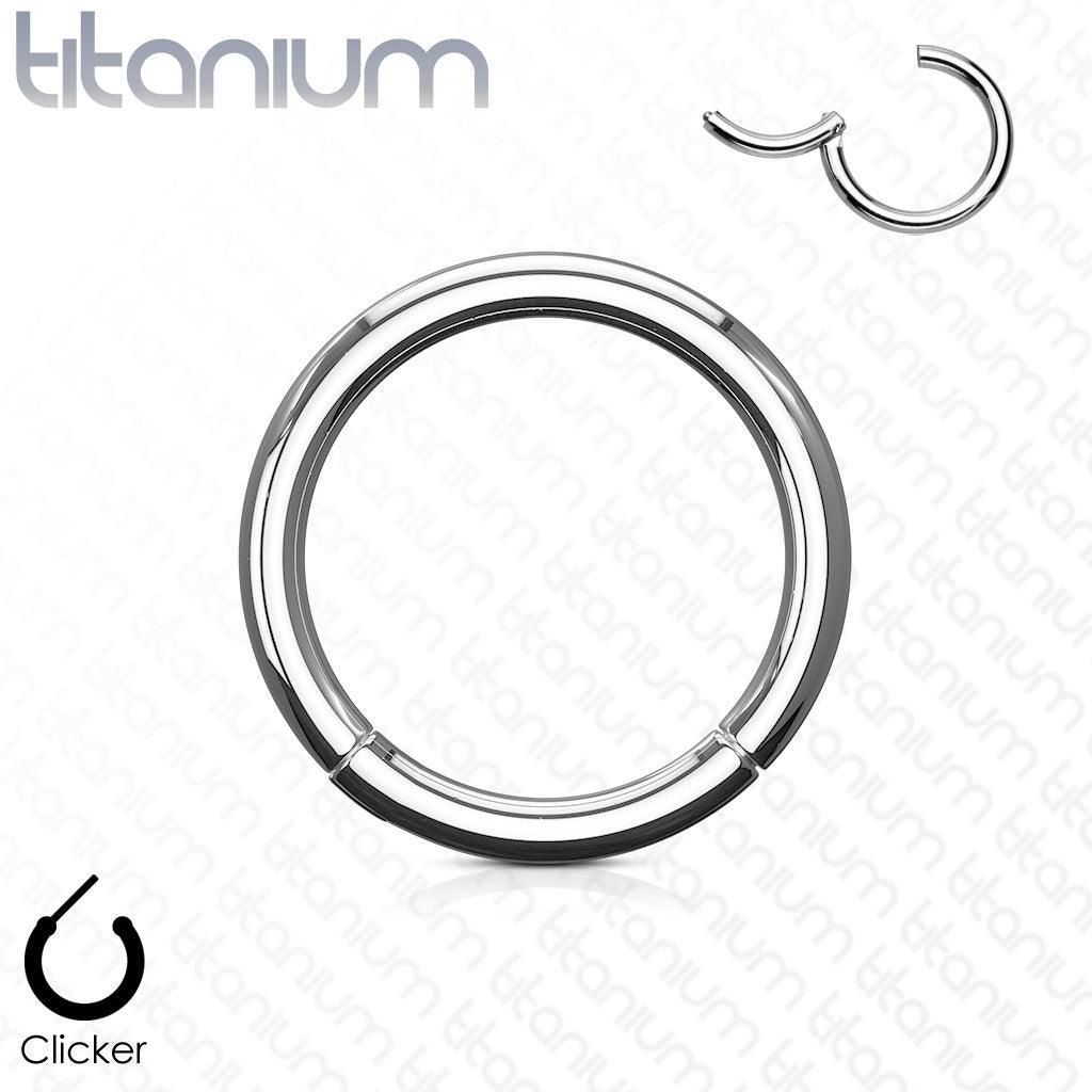 Piercing ring 1.2mm Titanium Segment Ring