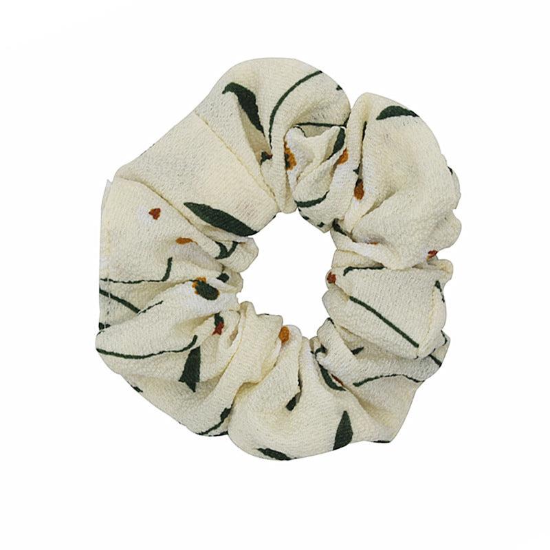 Donitsi/Scrunchie|SUGAR SUGAR, Pattern -kermanvalkoinen scrunchie