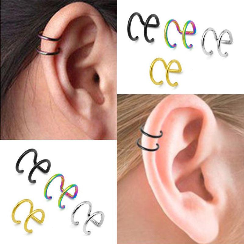 Climber/Ear Cuff, Non-Piercing Cartilage in Black