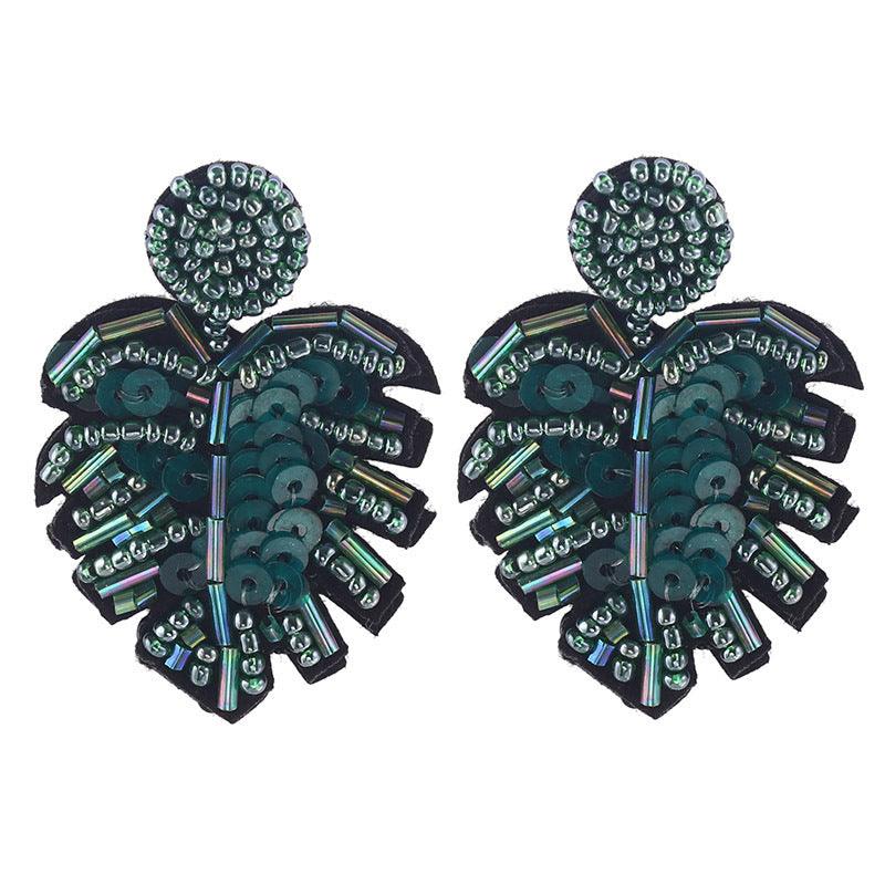 Earrings, Monstera Deliciosa