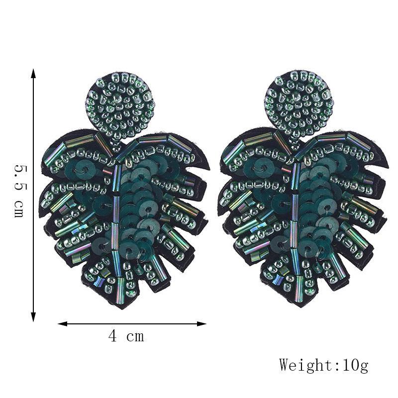 Earrings, Monstera Deliciosa