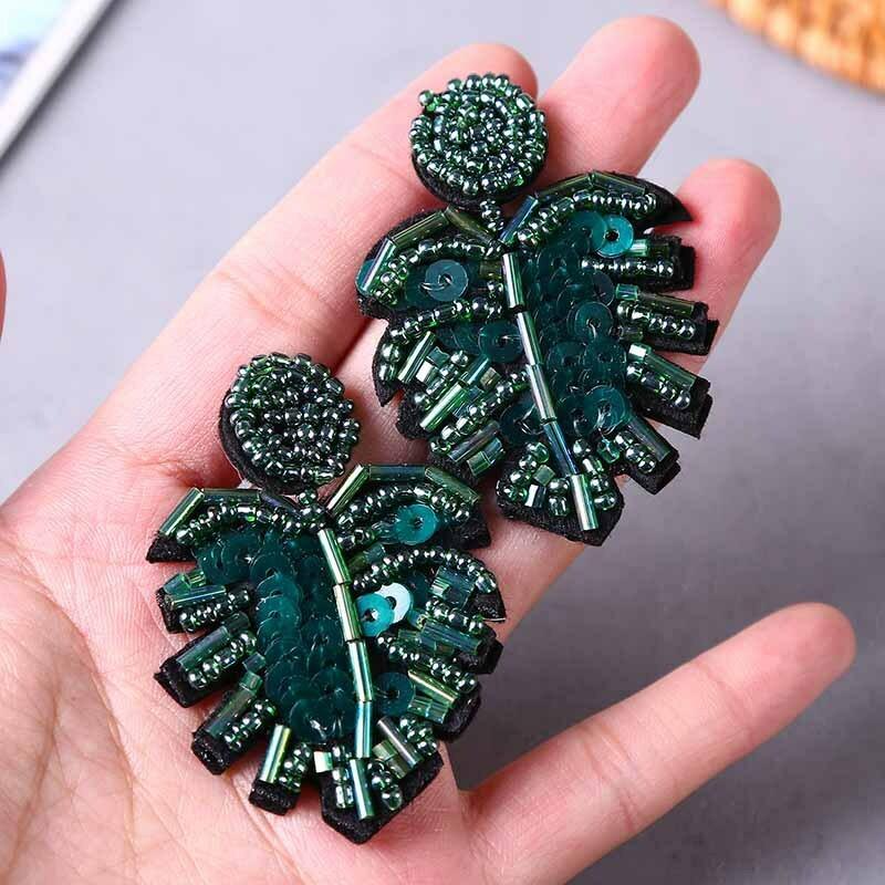 Earrings, Monstera Deliciosa