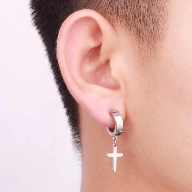 Surgical steel rings, Stainless Steel Cross Hoops