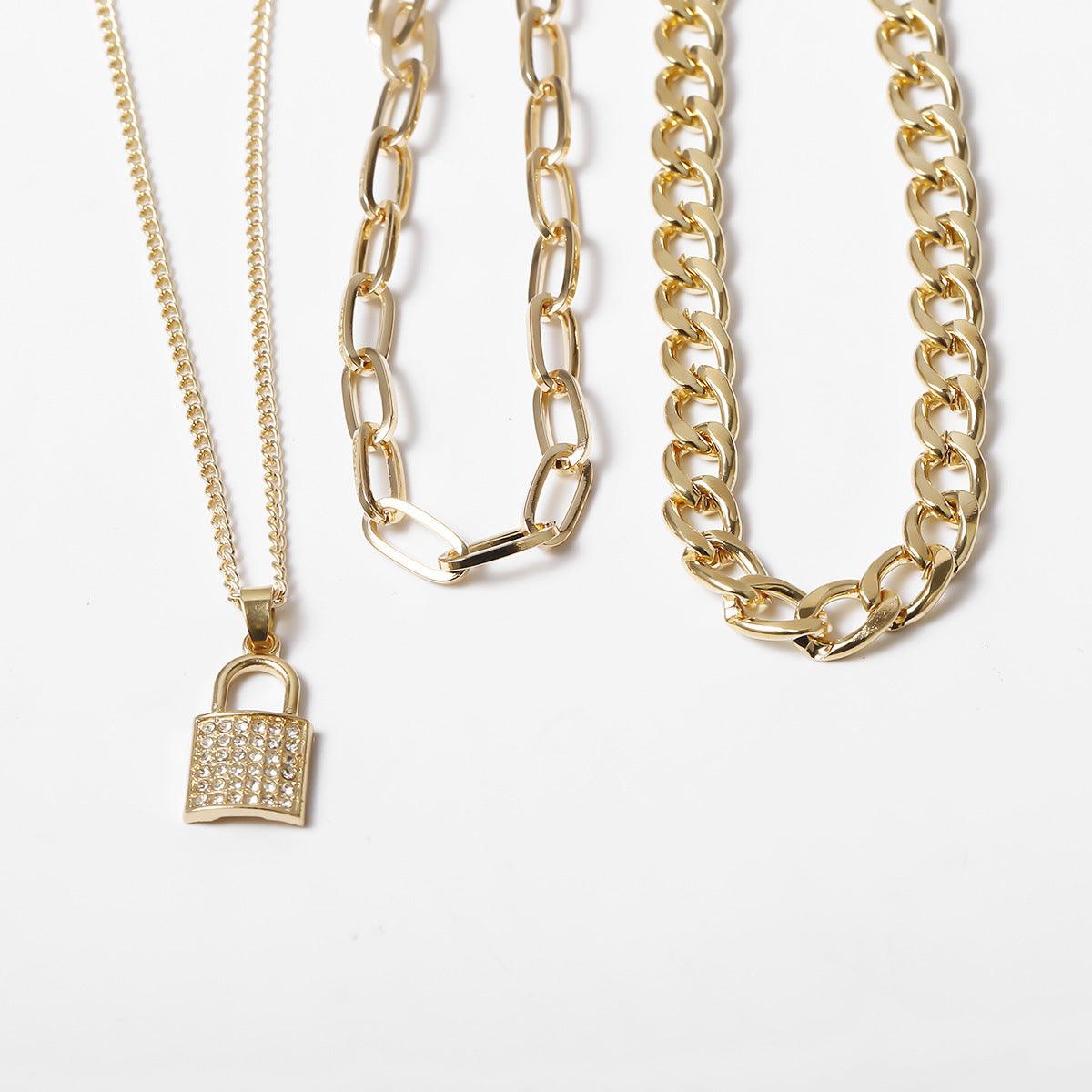 Kerroskaulakoru, FRENCH RIVIERA|Chunky Layer Necklace in Gold