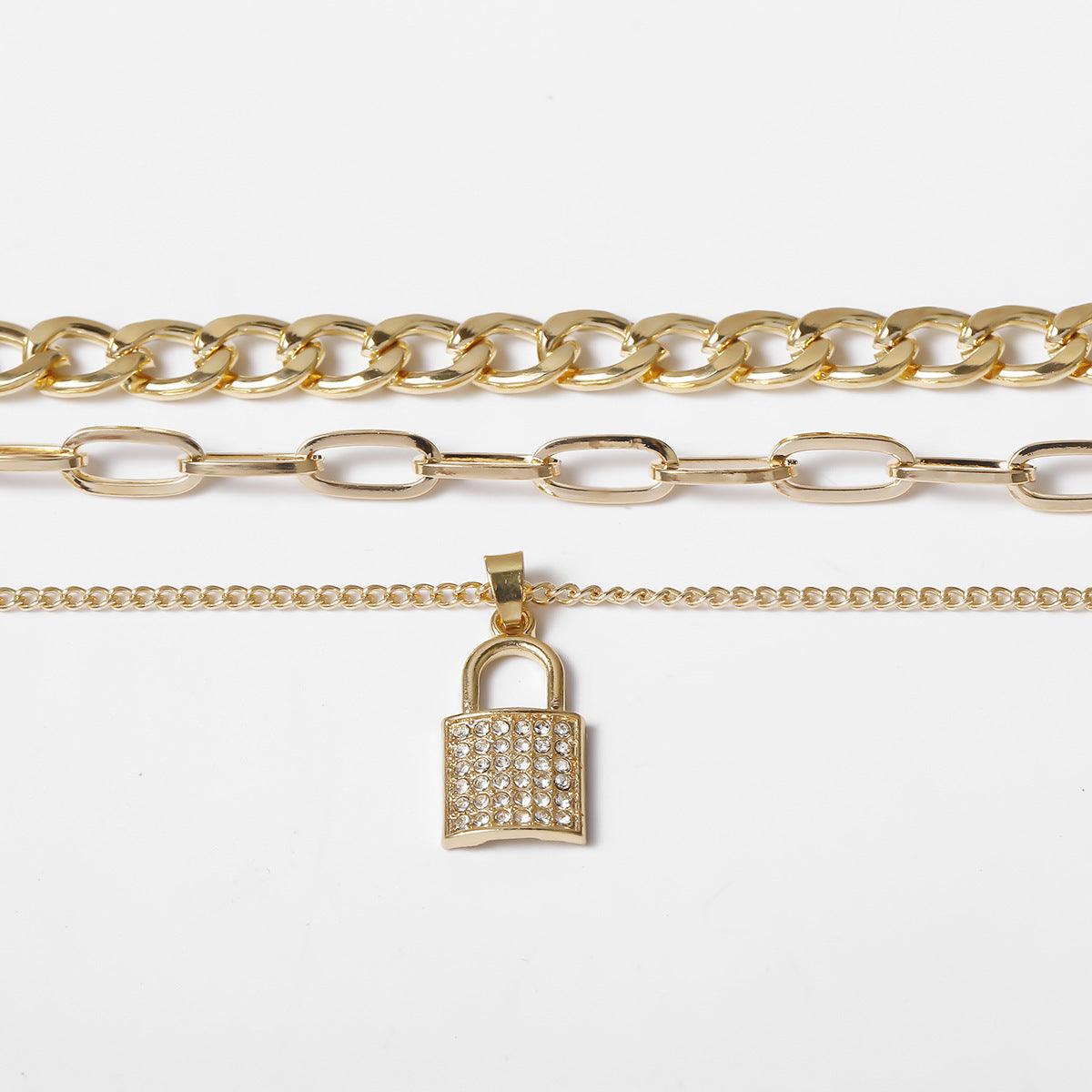 Kerroskaulakoru, FRENCH RIVIERA|Chunky Layer Necklace in Gold