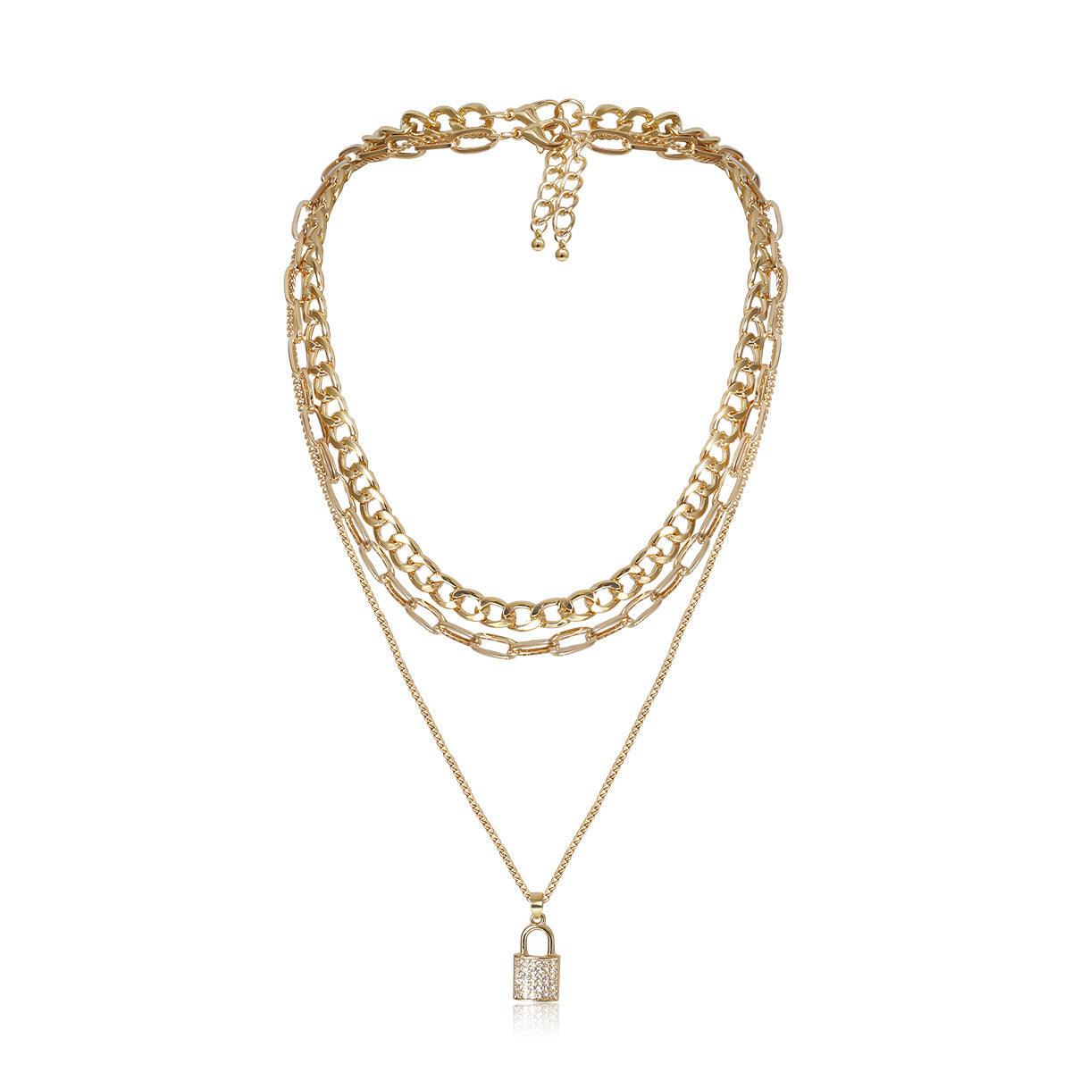 Kerroskaulakoru, FRENCH RIVIERA|Chunky Layer Necklace in Gold