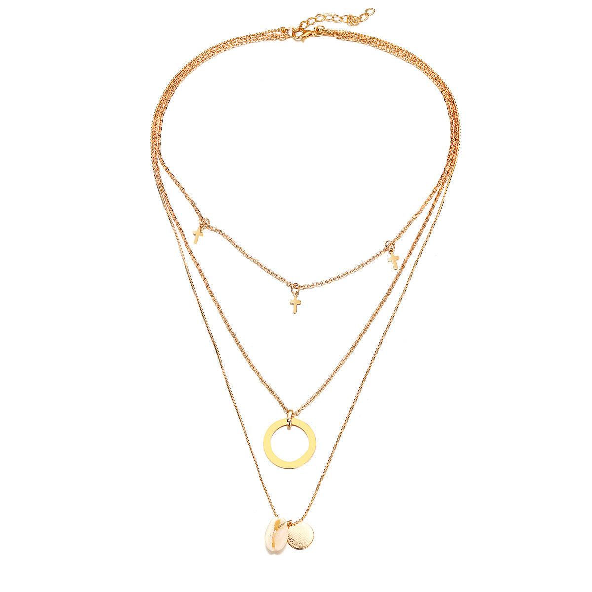 Kerroskaulakoru, FRENCH RIVIERA|Summer Layer Necklace in Gold