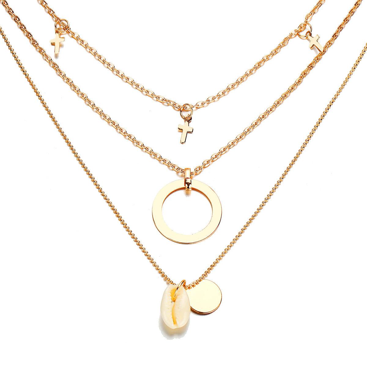 Kerroskaulakoru, FRENCH RIVIERA|Summer Layer Necklace in Gold