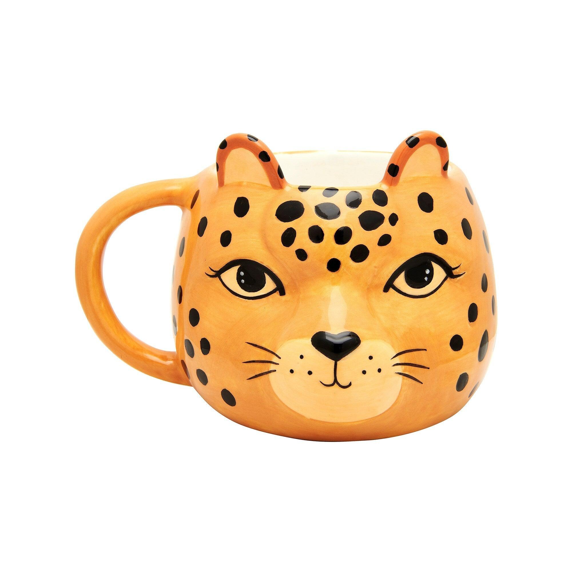 Mug, Sass &amp; Belle|Leopard Love Shaped Mug