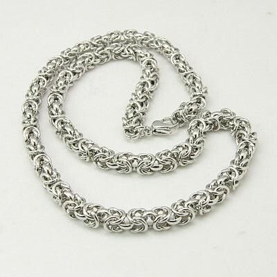 Surgical Steel Chain, Byzantine Chain