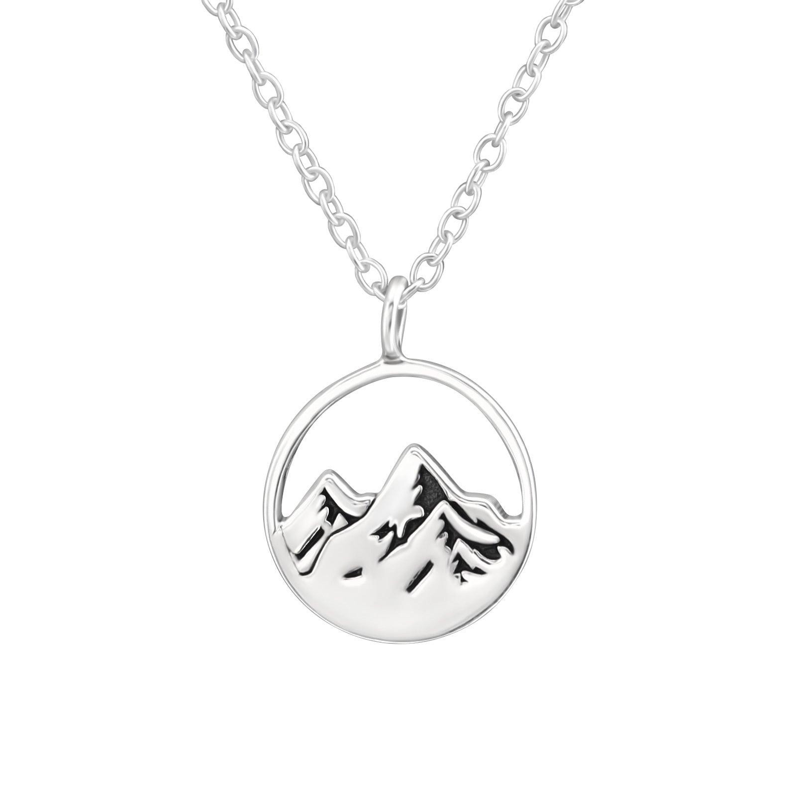 Silver necklace, Mountains