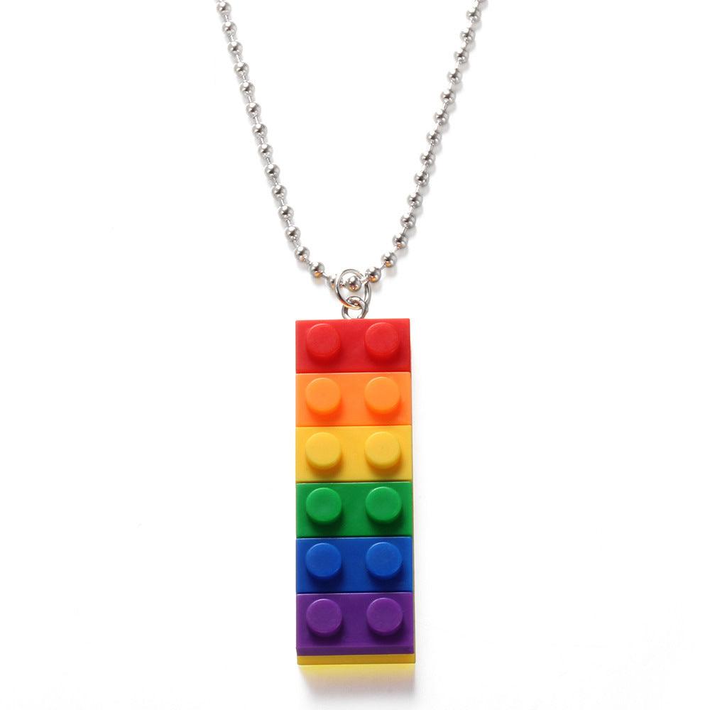 Surgical steel necklace, Pride