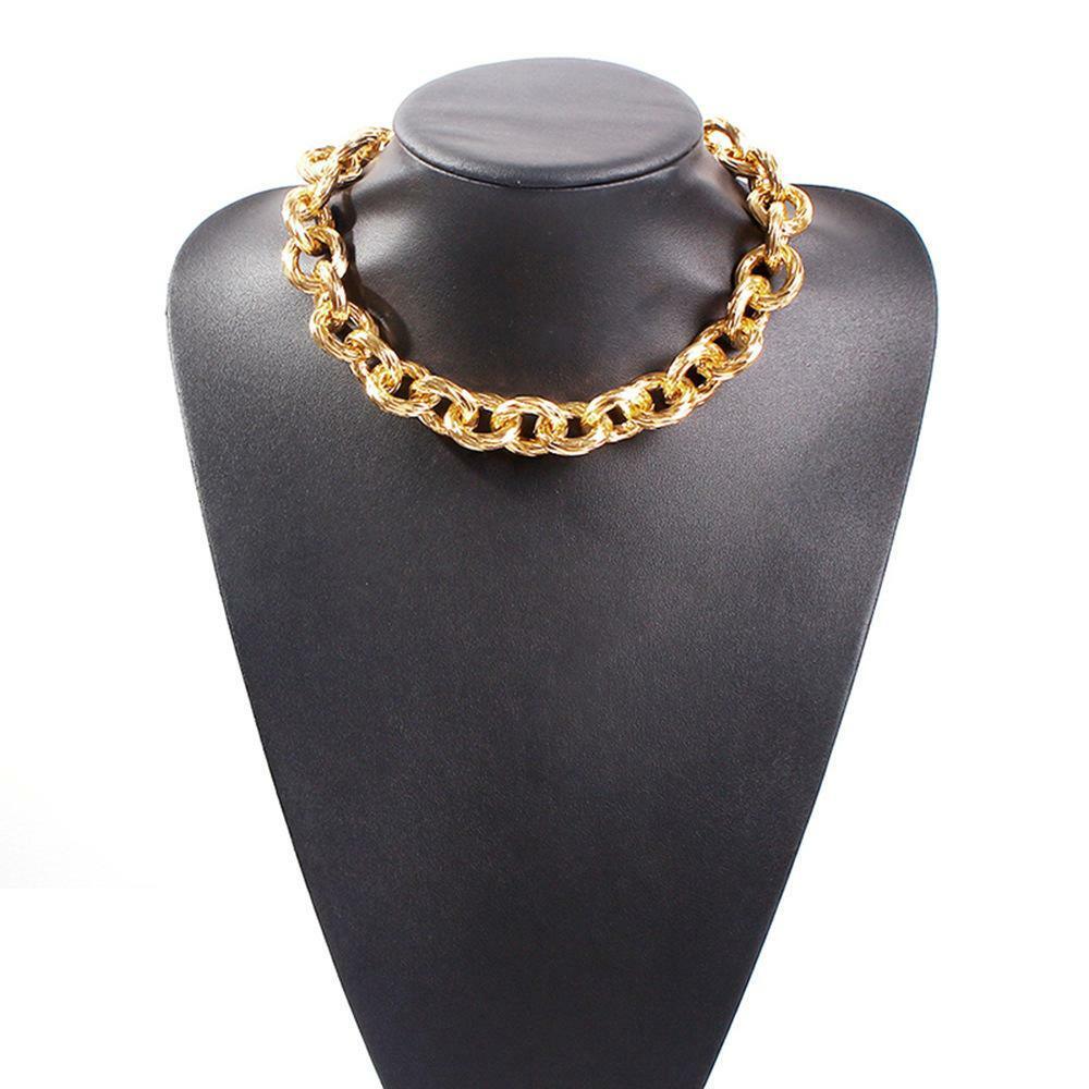 Necklace, FRENCH RIVIERA|Chunky Belleville Necklace in Gold