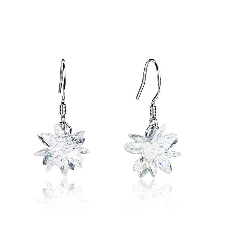 Christmas Earrings, Snow Flake Ball