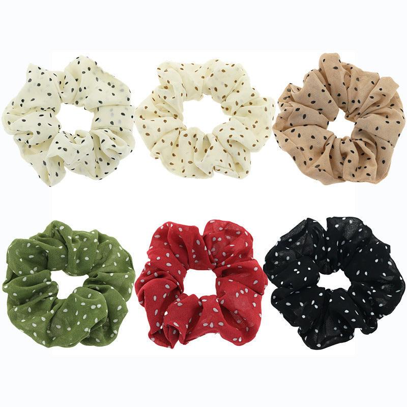 Donut/Scrunchie|SUGAR SUGAR, Medium Dark Polkadots