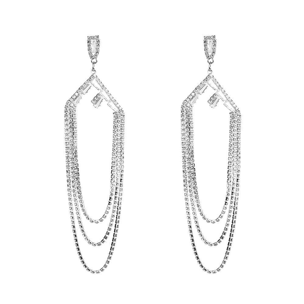 Strassikorvakorut, Gorgeous Long Strass Earrings