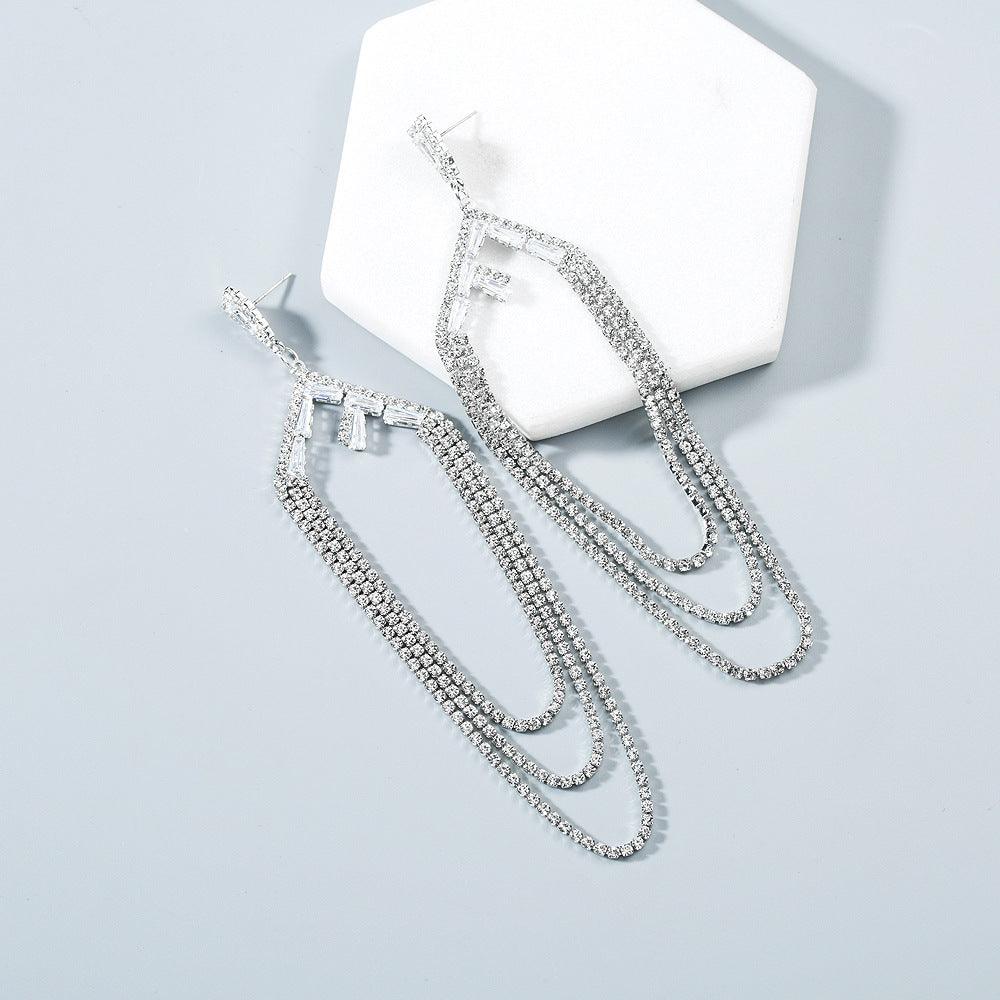 Strassikorvakorut, Gorgeous Long Strass Earrings