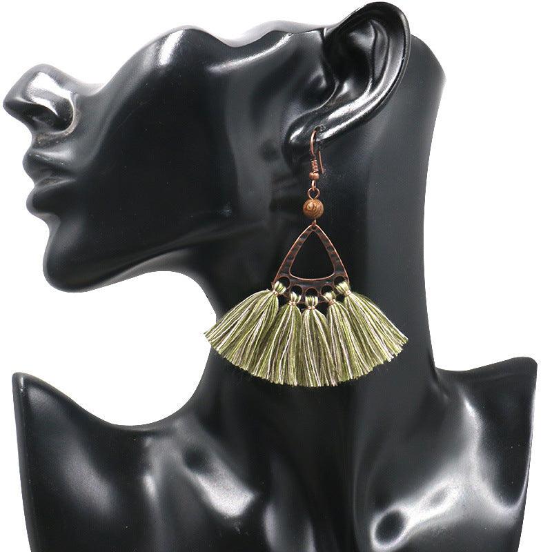 Earrings, Bohemian Earrings with Tassels