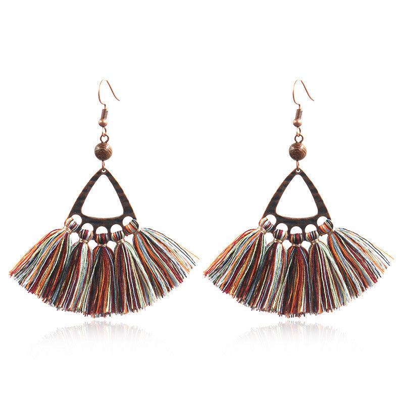 Earrings, Bohemian Earrings with Tassels