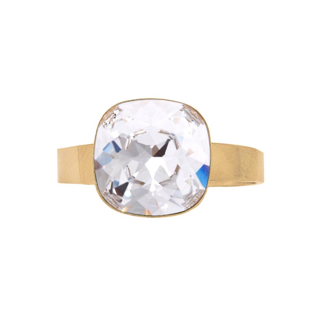 Ring, BOHM PARIS|Bague Bea -clear/gold