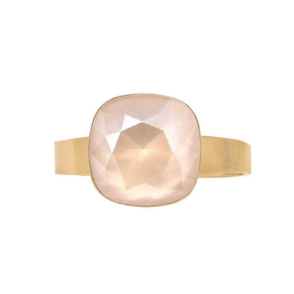 Sormus, BOHM PARIS|Bague Bea dorée beige rose