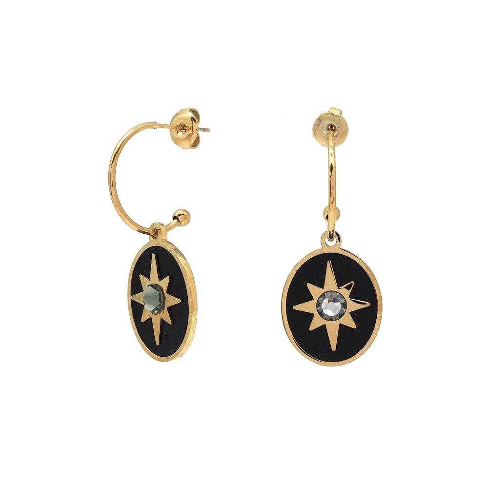 Earrings, BOHM PARIS|Boucles Medina black