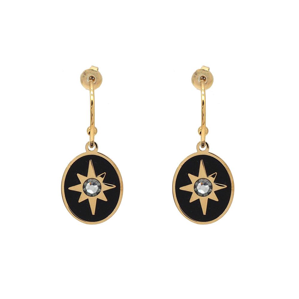 Earrings, BOHM PARIS|Boucles Medina black