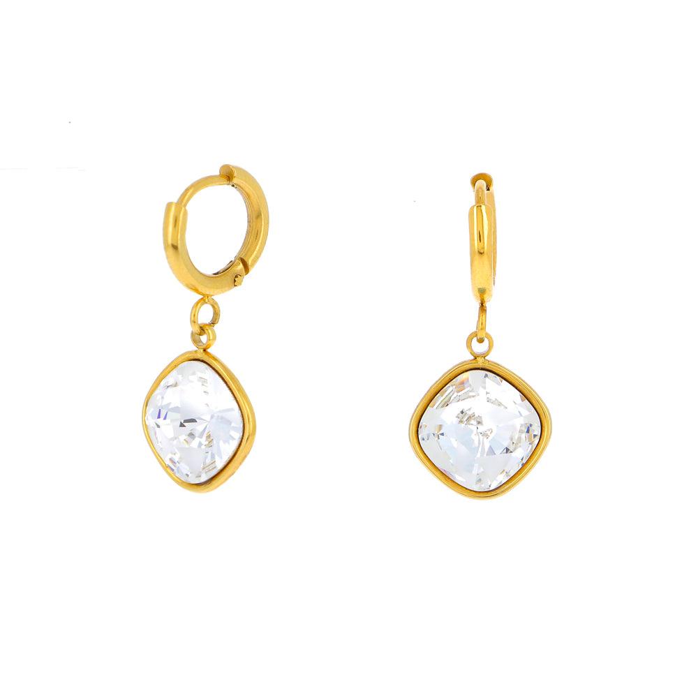 Earrings, BOHM PARIS|Boucles D'oreilles Léa avec Cristal clair