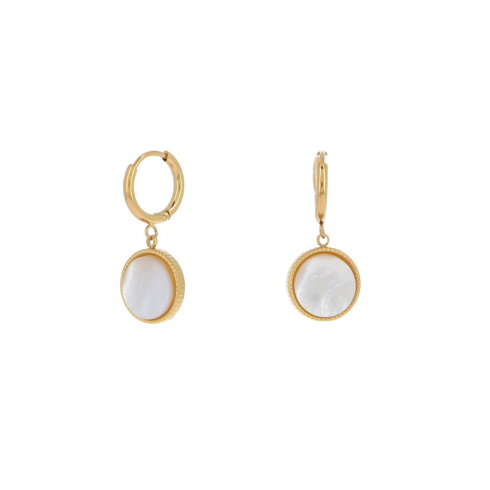 Earrings, BOHM PARIS|Boucles D'oreilles Chloe avec nacre