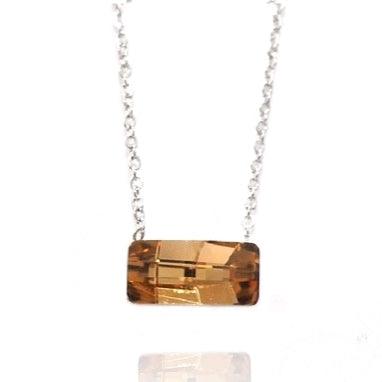 Necklace, BOHM PARIS|Collier Nora avec Cristal beige