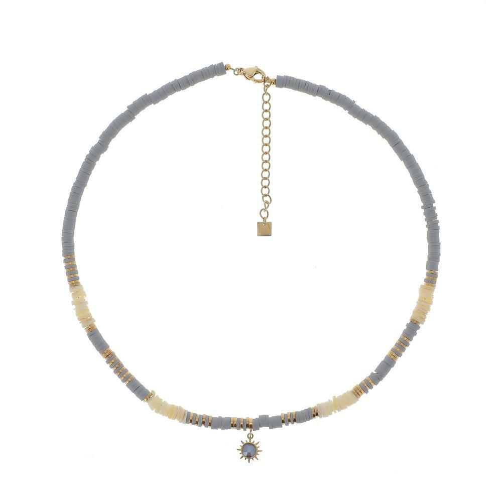 Necklace, BOHM PARIS|Collier Surf avec Cristal gris