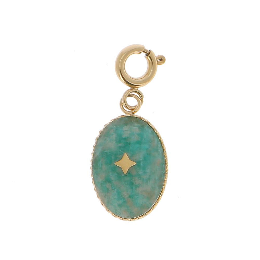 Maskotti/riipus, BOHM PARIS|Lockie Charm Castille petit, amazonite