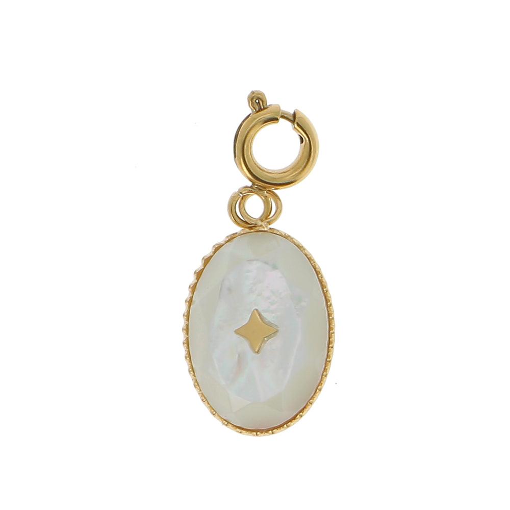 Mascot/pendant, BOHM PARIS|Lockie Charm Castille petit, nacre