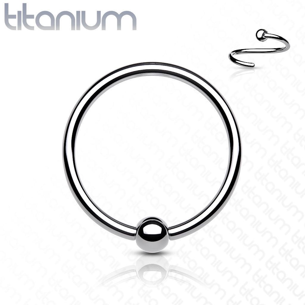 Piercing ring 0.8mm, Implant Grade Titanium Bendable Ring