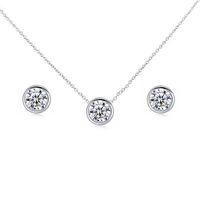 Kristallikorusetti, ATHENA BRIDAL|Classic Necklace Set