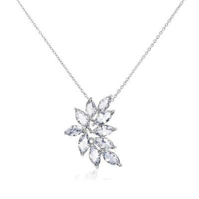 Kristallikaulakoru, ATHENA BRIDAL|Luxurious Cluster Necklace