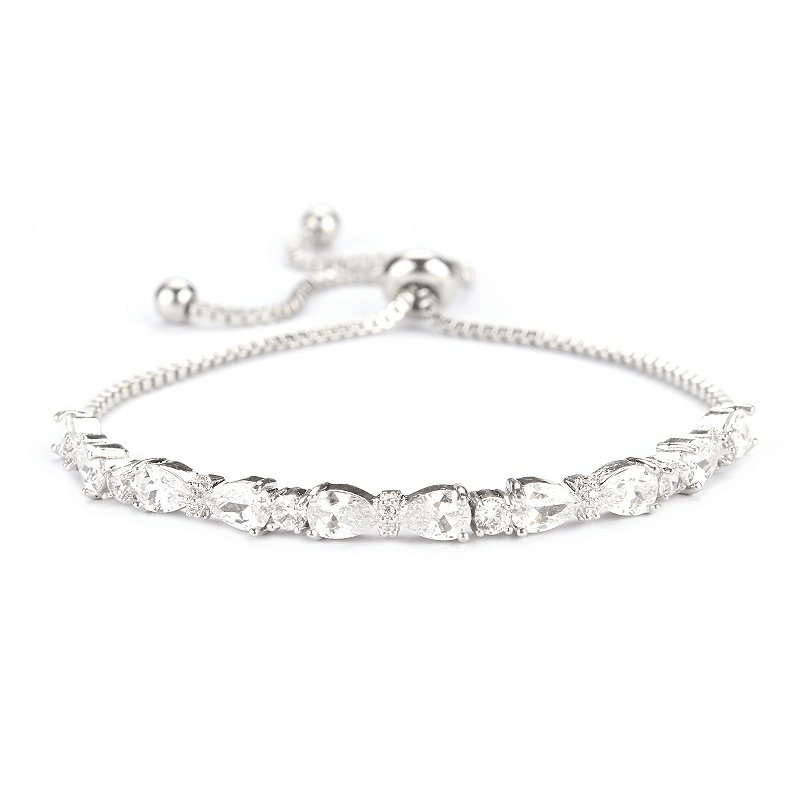 Bracelet, ATHENA BRIDAL|Lovely Cubic Zirconia Bracelet