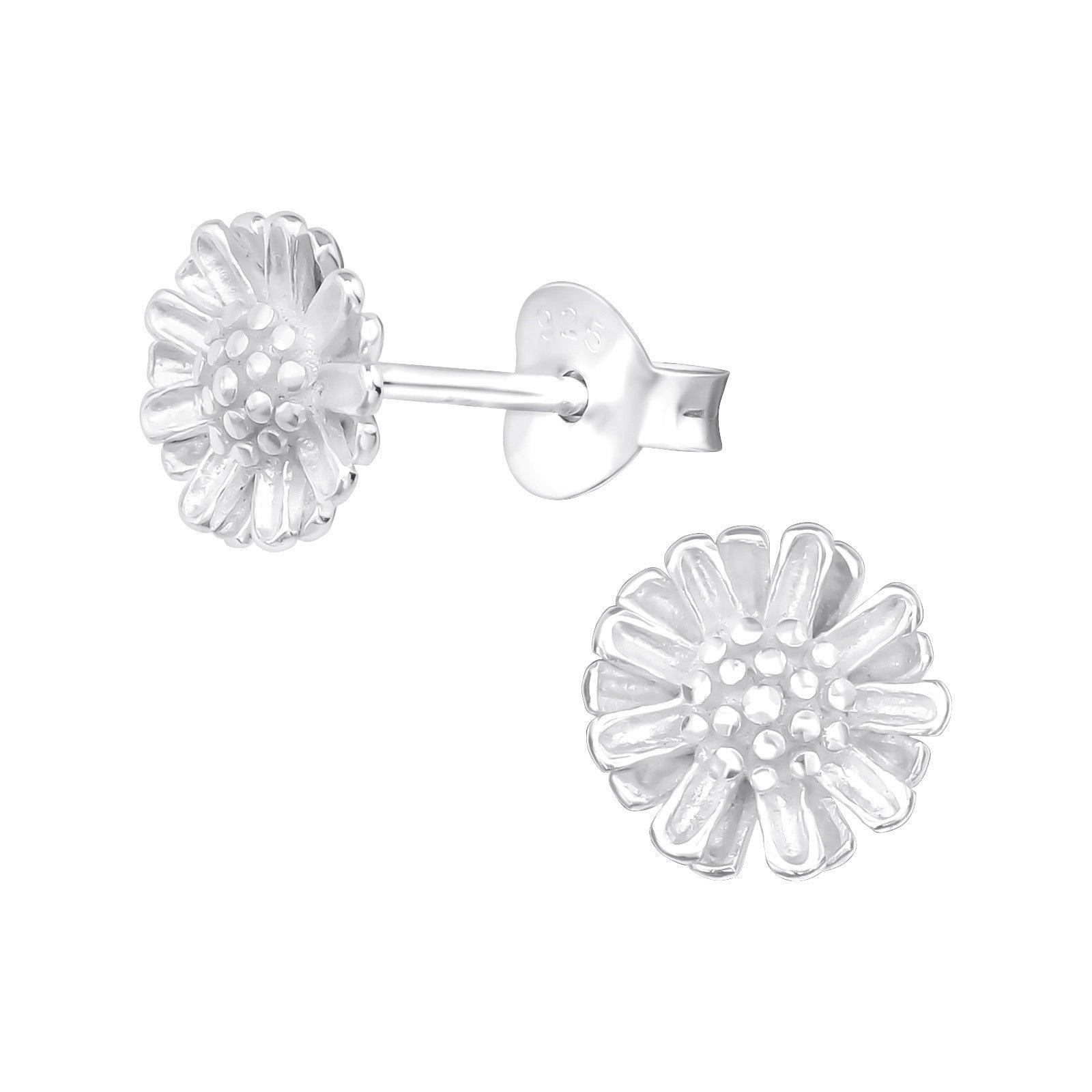 Silver earrings, Daisy Earstuds