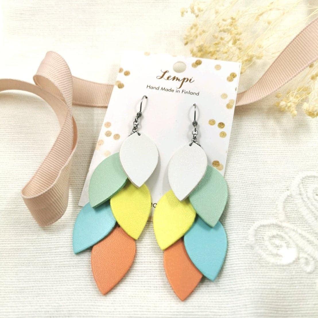 LEMPI earrings, Grain (multicolor ice cream)