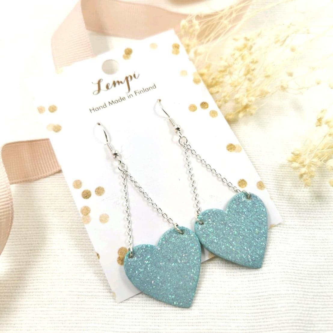 LEMPI earrings, Lempi 2.0 (mint glitter)