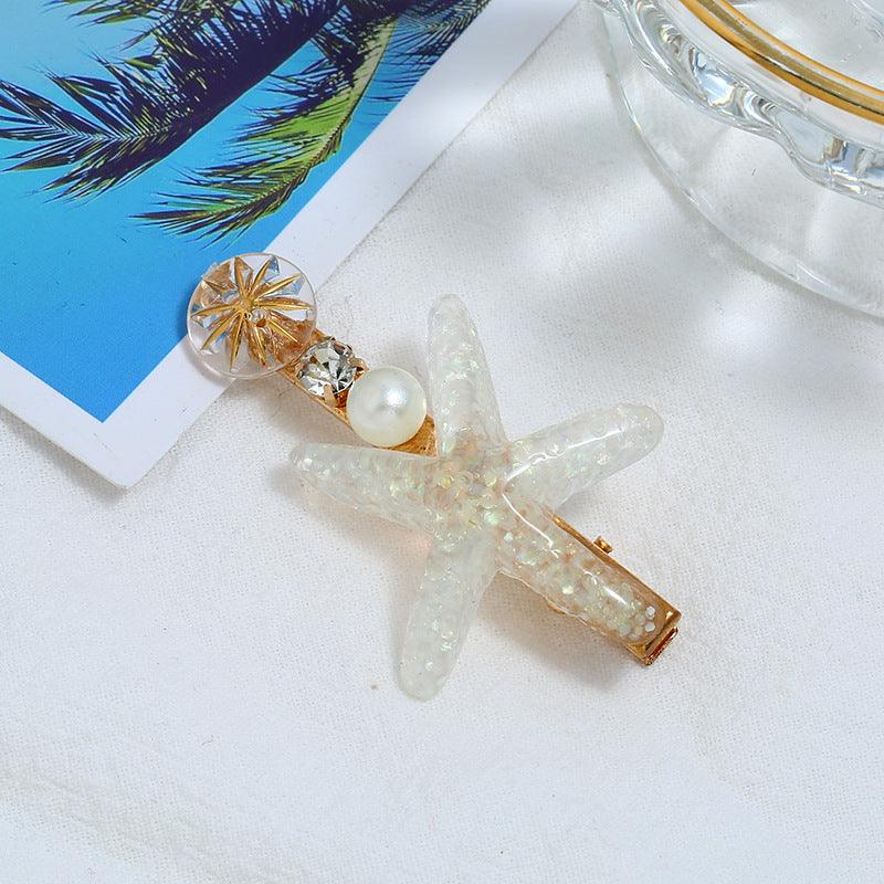 Hair clip|SUGAR SUGAR, Seastar Hairclip in White